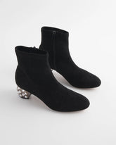 Danika Embellished Vegan Suede Boots Black - Chico's