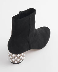 Danika Embellished Vegan Suede Boots Black - Chico's