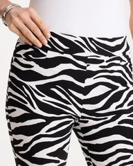 Zebra Brigitte™ Slim Pull-On Crop Pant Black - Chico's