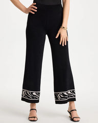 Travelers™ Abstract Zebra Cropped Pants Travelers Black - Chico's