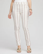 Petite Brigitte™ Striped Ankle Pants Alabaster - Chico's