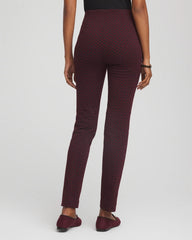 Circle Jacquard Juliet Slim Ankle Pants Black - Chico's