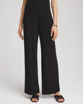 Travelers™ Knit Wide-Leg Pants Black - Chico's