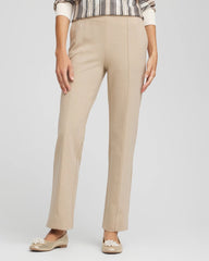 Juliet Straight Ankle Pants Taupe Heather - Chico's