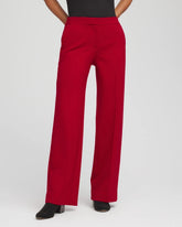 Emme Wide-Leg Trouser Ponte Pants Carmine Red - Chico's