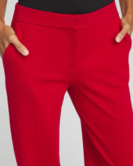 Emme Wide-Leg Trouser Ponte Pants Carmine Red - Chico's