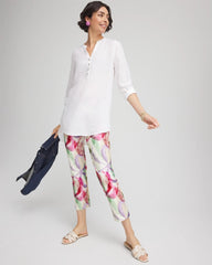Brigitte™ Slub Slim Cropped Pants Ecru - Chico's
