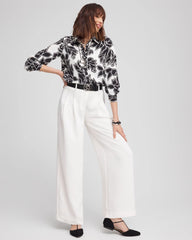 Crepe Pleated Relaxed Pants Ecru - Chico's