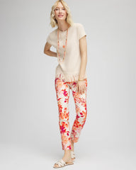 Brigitte™ Slub Ankle Pants Sunset Peach - Chico's