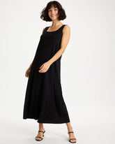 Ponte Seamed Maxi Dress Black - Chico's