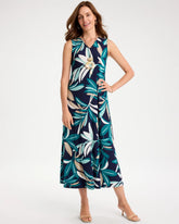 Travelers™ Palm Maxi Dress Kings Navy - Chico's