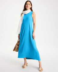 Jersey Knit Maxi Dress Blue Tide - Chico's