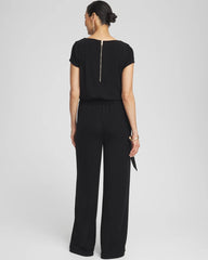 Travelers™ Cap Sleeve Jumpsuit Travelers Black - Chico's