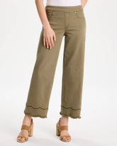 Scallop Pull-On Wide-Leg Crop Jeans Lichen - Chico's