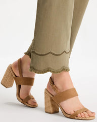 Scallop Pull-On Wide-Leg Crop Jeans Lichen - Chico's