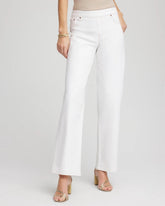Petite Seeded Pull-On Wide-Leg Jeans Natural Seeded - Chico's