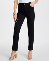 So Slimming Petite Girlfriend Ankle Jeans Black - Chico's