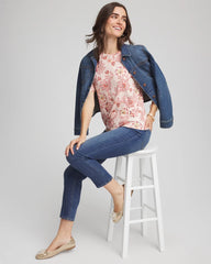 Elbow Sleeve Tee Siesta Rose - Chico's