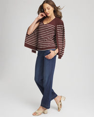 Ella Striped Sweater Tank Cacao - Chico's