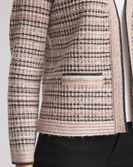Sunset Abstract Sweater Jacket Black - Chico's