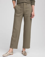 Petite Bi-Stretch Straight Ankle Pants Nettle Leaf - Chico's
