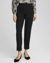 Matelassé Slim Tapered Ankle Pants Black - Chico's