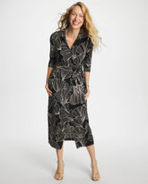 Printed Knit Shirtdress Black - Chico's