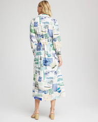 Port Call Maxi Shirtdress Ecru - Chico's
