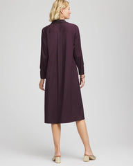 Sequin Collar Midi Shirtdress Night Bloom - Chico's