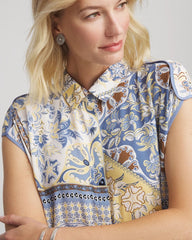 Floral Patchwork Short Shirtdress Ecru - Chico's