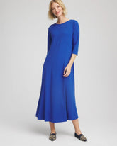 Seamed Crepe Maxi Dress Cobalt Stone - Chico's