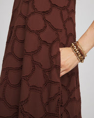 Eyelet Cutout Maxi Tank Dress Cacao - Chico's
