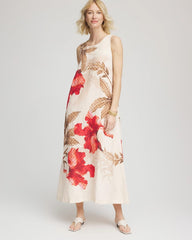 Floral Tank Linen Maxi Dress Multi - Chico's