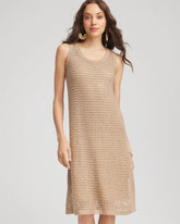 Crochet-Knit Sequins Tank Dress Cafe Aroma - Chico's