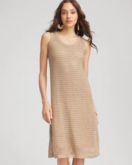 Crochet-Knit Sequins Tank Dress Cafe Aroma - Chico's