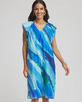 Cotton-Silk Voile Popover Dress Multi - Chico's
