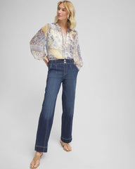 Pull-On Wide-Leg Jeans Alora Indigo - Chico's
