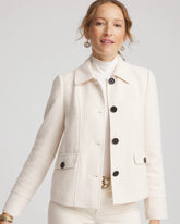Bouclé Chore Jacket English Cream - Chico's