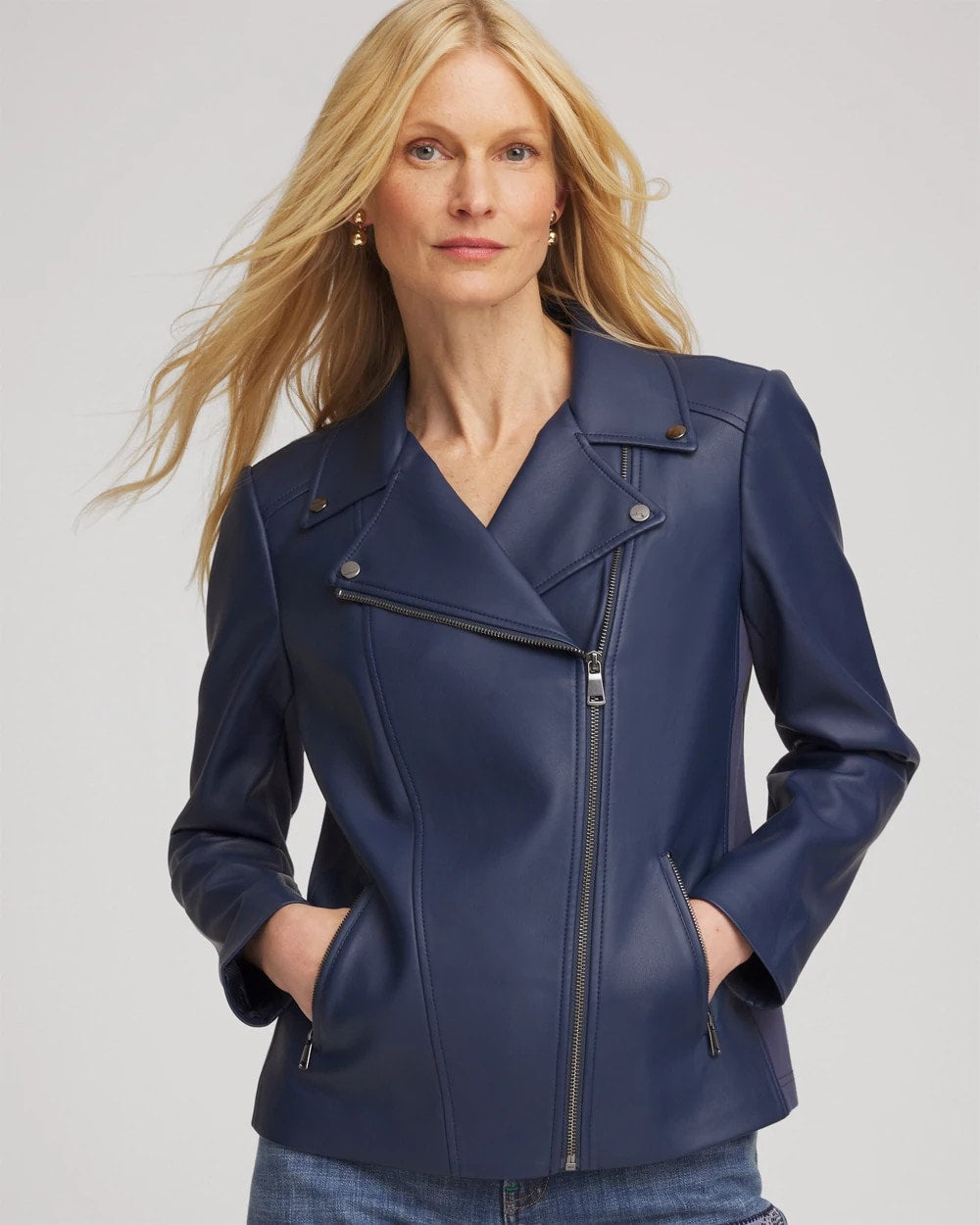 Faux Leather Moto Jacket Pacific Rim - Chico's