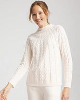 Zenergy® Luxe Cable Sweater English Cream - Chico's