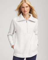 Zenergy® Textured Rib Tunic Light Heather Gray - Chico's
