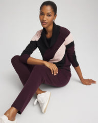Zenergy® Luxe Intarsia Cowlneck Top Night Bloom - Chico's
