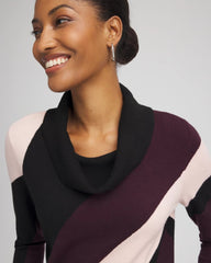 Zenergy® Luxe Intarsia Cowlneck Top Night Bloom - Chico's