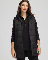 Zenergy® Quilted Hooded Vest Black - Chico's