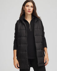 Zenergy® Quilted Hooded Vest Black - Chico's