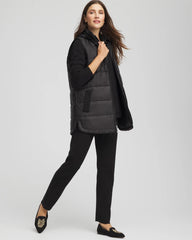 Zenergy® Quilted Hooded Vest Black - Chico's