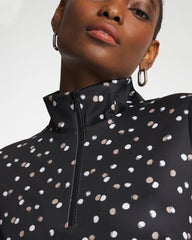 Zenergy® UPF Spotted Half Zip Studio Taupe - Chico's