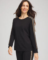 Zenergy® Lattice-Trim Pullover Top Black - Chico's