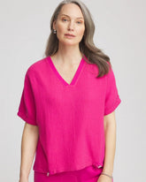 Zenergy® Gauze Lounge Shirt Crushed Berries - Chico's