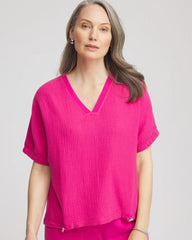 Zenergy® Gauze Lounge Shirt Crushed Berries - Chico's